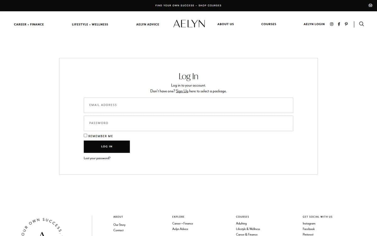 Aelyn: Student accounts