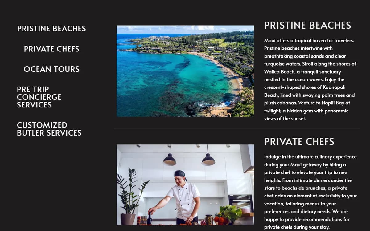 AMAVI: Trip planning and concierge