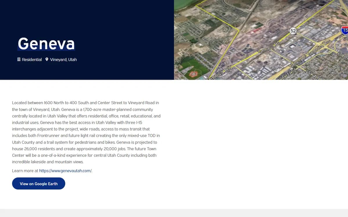 Anderson Development: A page for every featured project