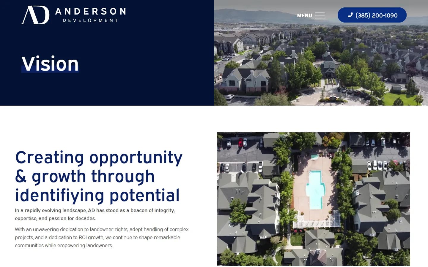 Anderson Development homepage