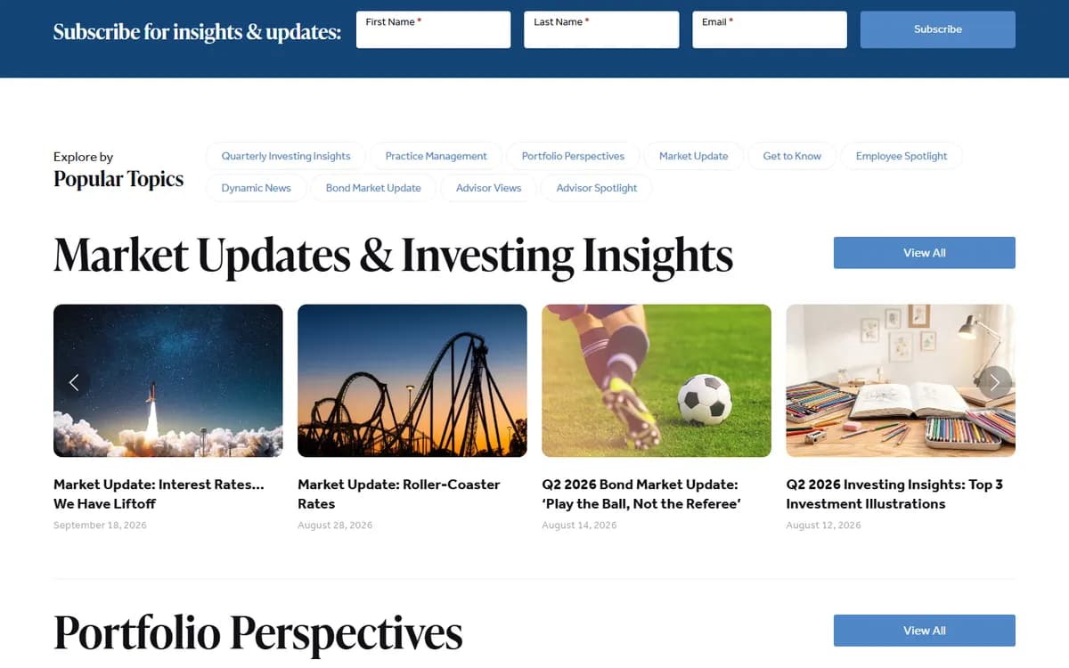 Dynamic Advisor Solutions: Resources and insights hub