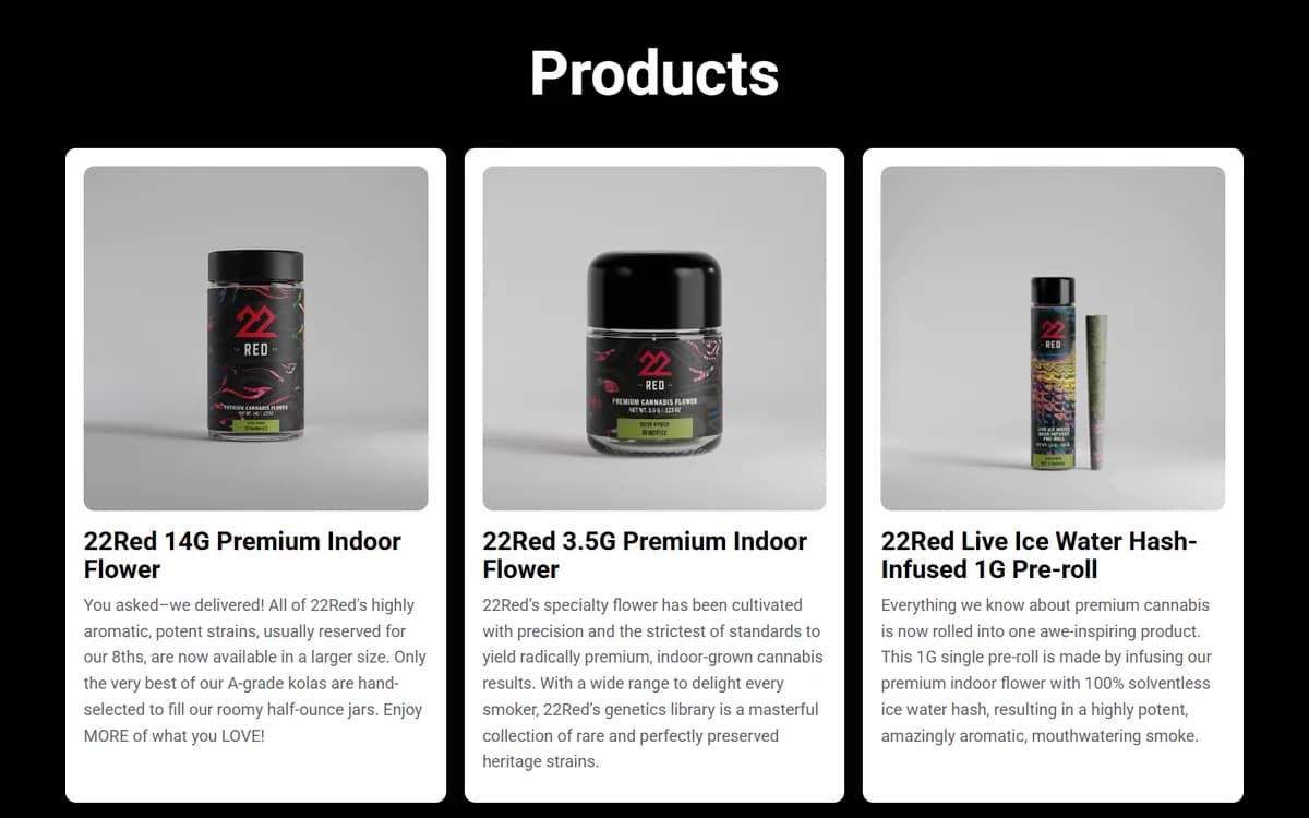 Flow Arizona: Brand pages with full product lines
