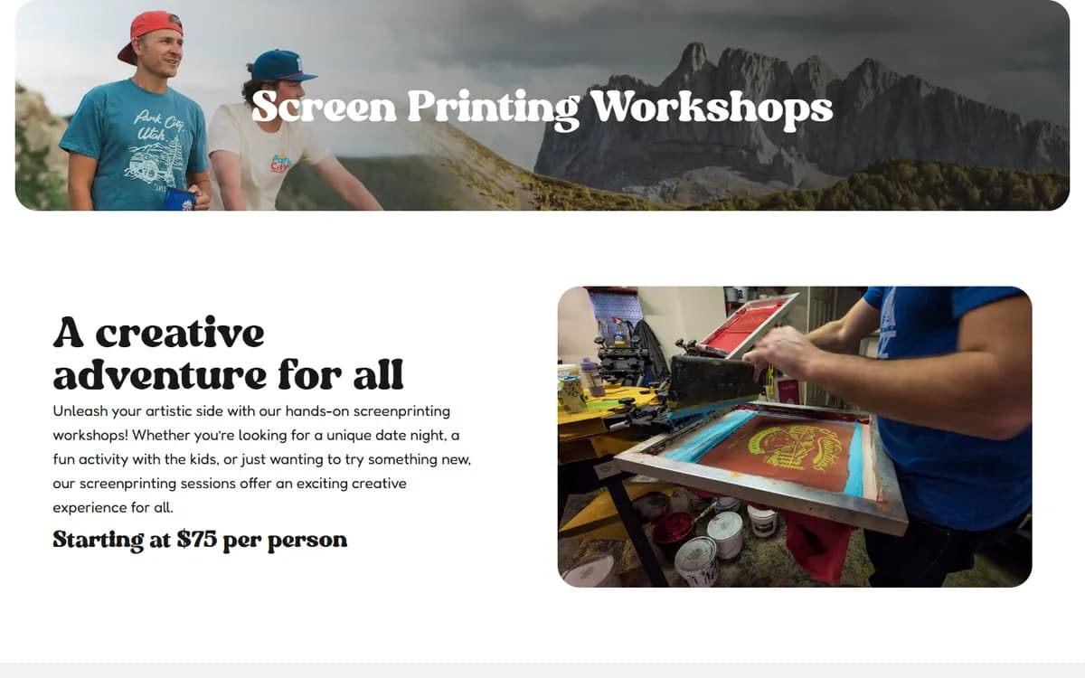 Motherlode: Screen printing workshops