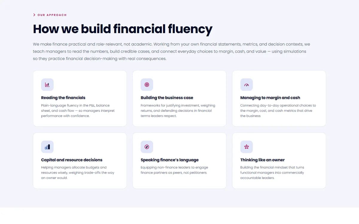 Perluxi: Core competency pages