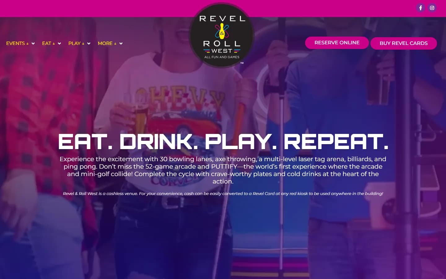 Revel & Roll homepage