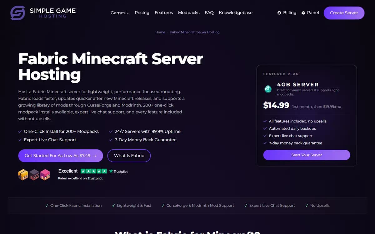 Simple Game Hosting: Pages for every game and server type