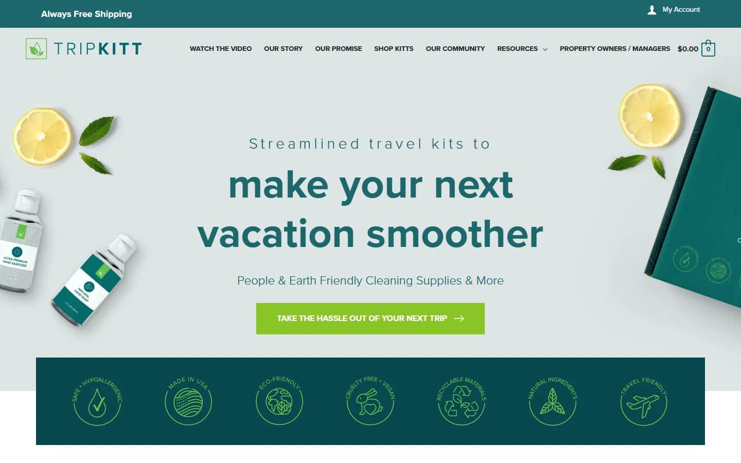 TripKitt homepage