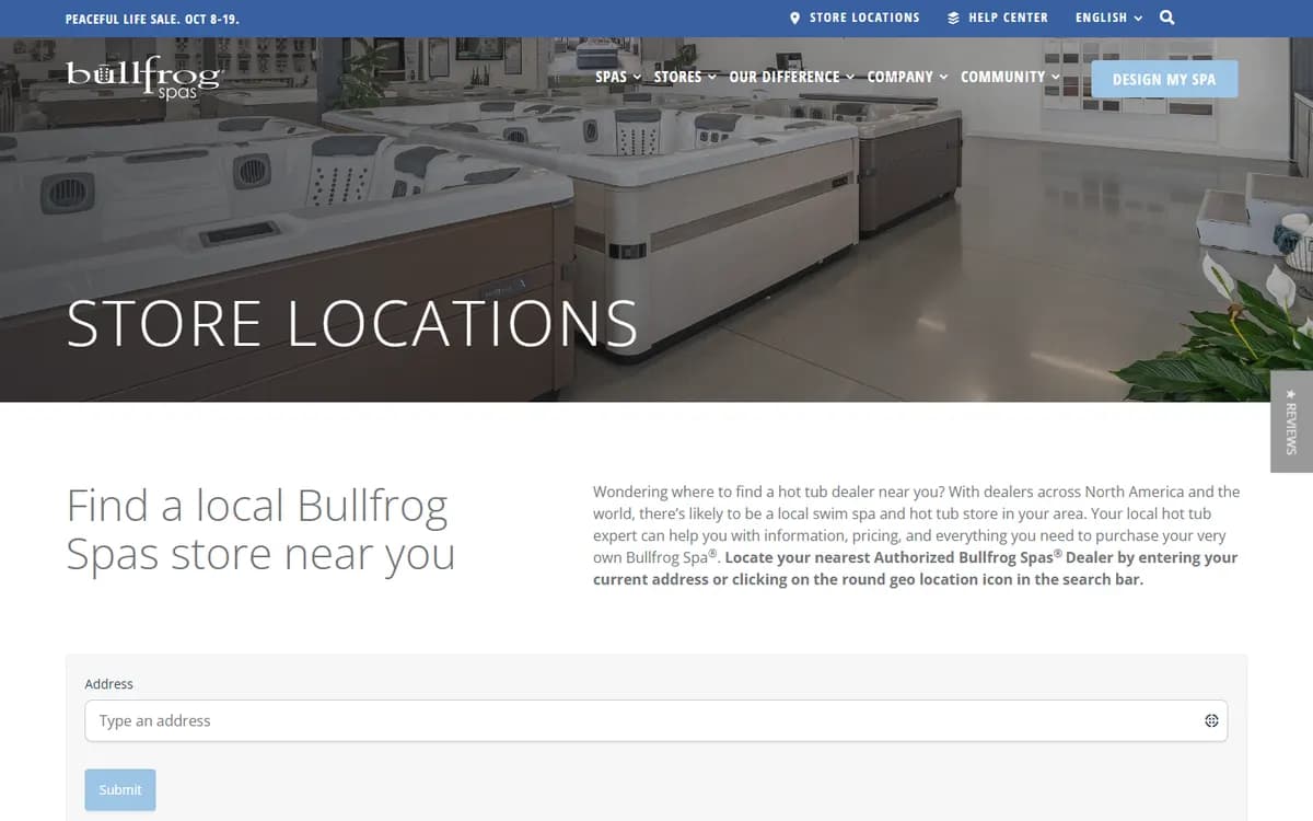 Bullfrog Spas: Dealer and store locator