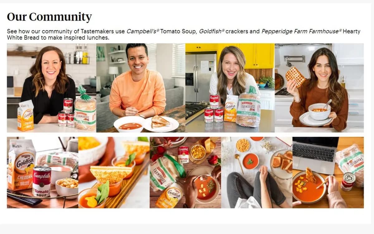 Campbell’s | Sip, Dip, & Smile: A gallery of Tastemaker creators