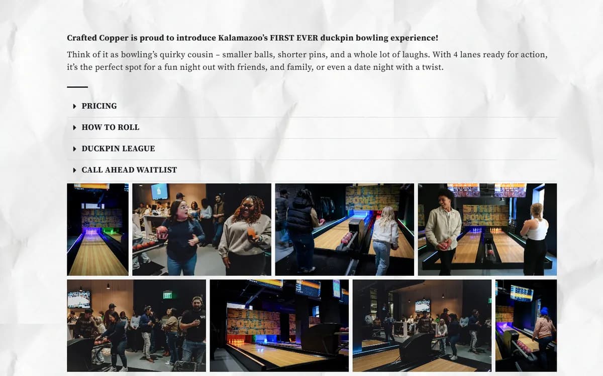 Crafted Copper: Duckpin bowling, explained