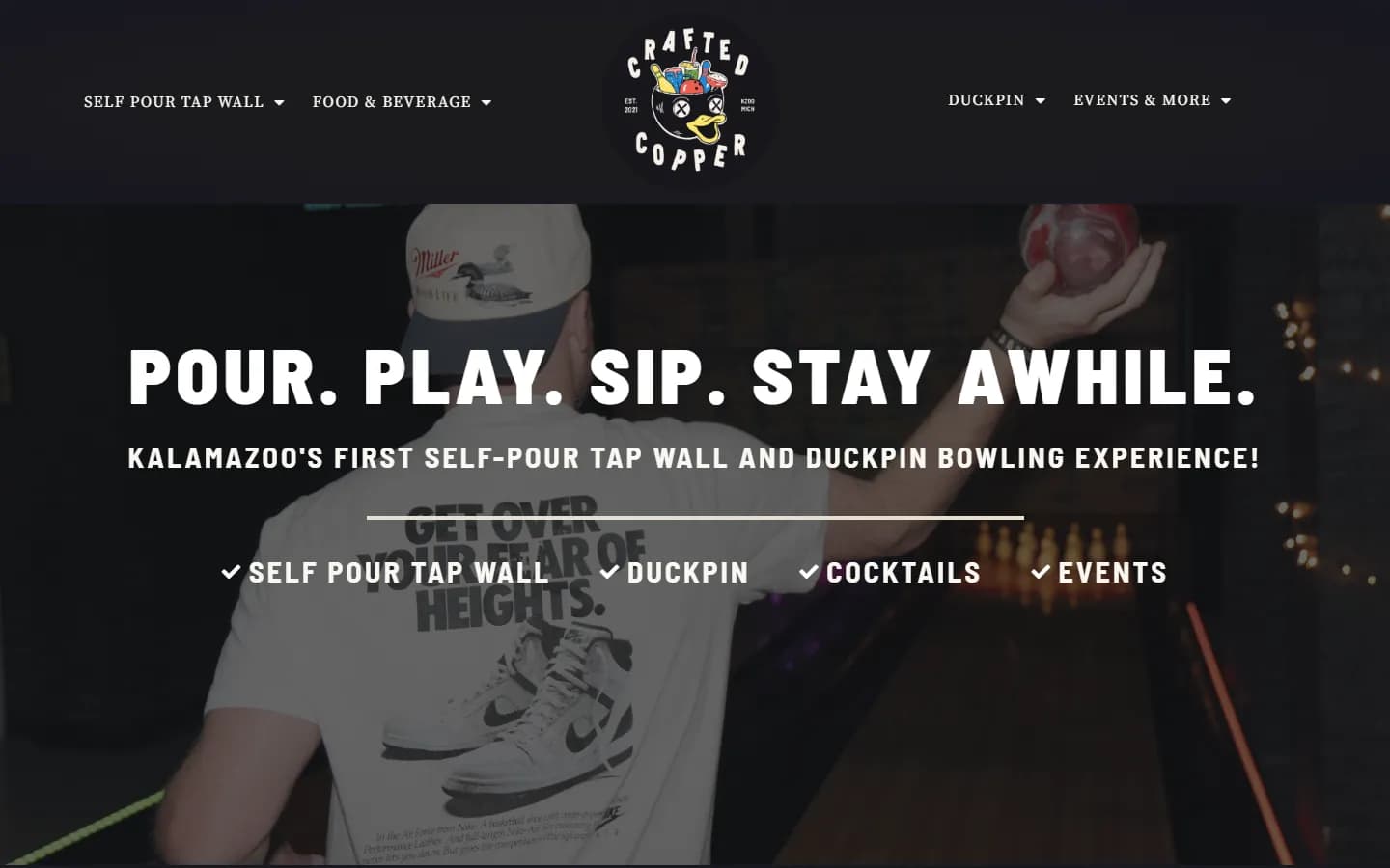 Crafted Copper homepage