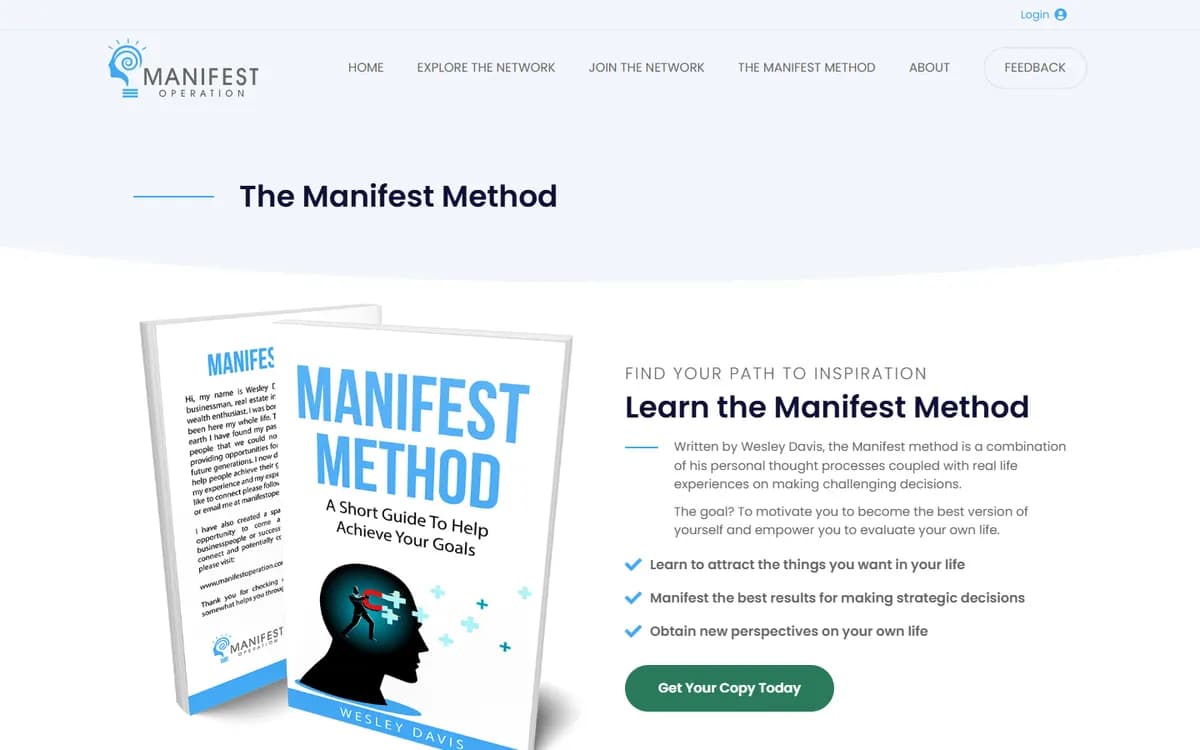 Manifest Operation: A home for The Manifest Method