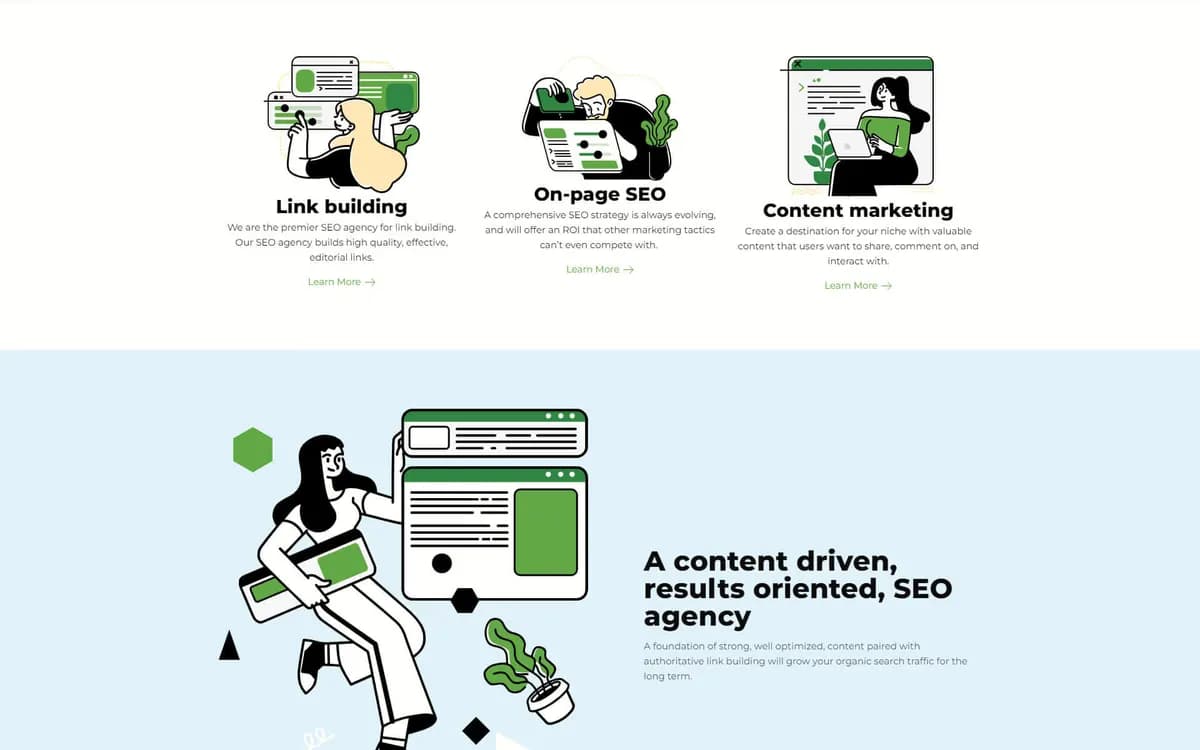 Organic Media Group: A custom illustration library