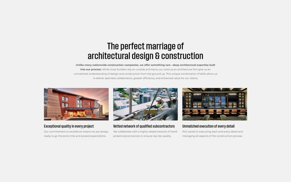 RVC: Architecture-led brand story