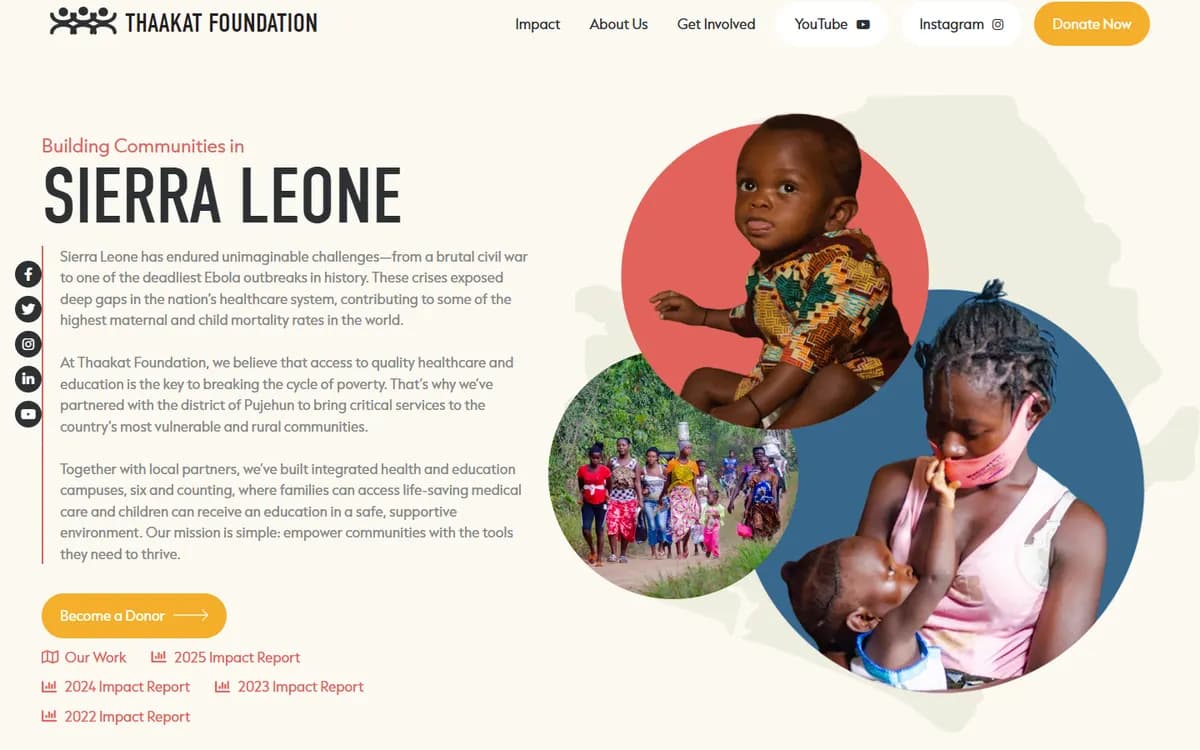 Thaakat Foundation: Healthcare Without Borders in Sierra Leone