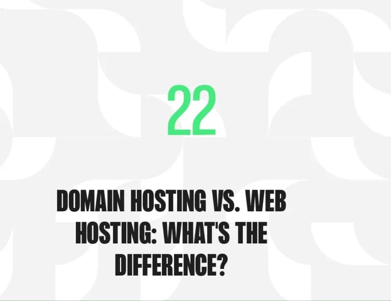 Domain vs. Web Hosting