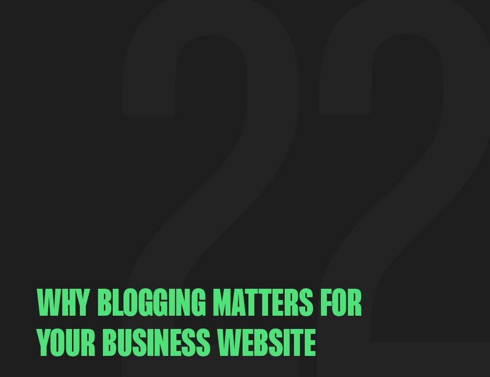 So, you've got a website, but why does blogging matter?