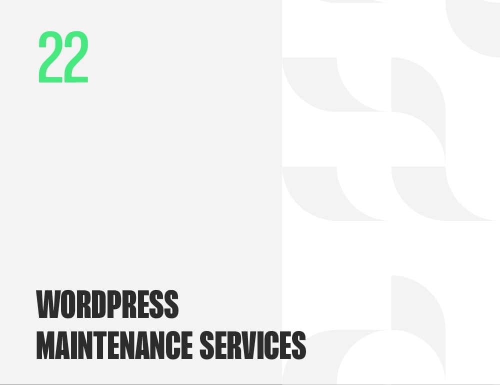 WordPress Maintenance Services