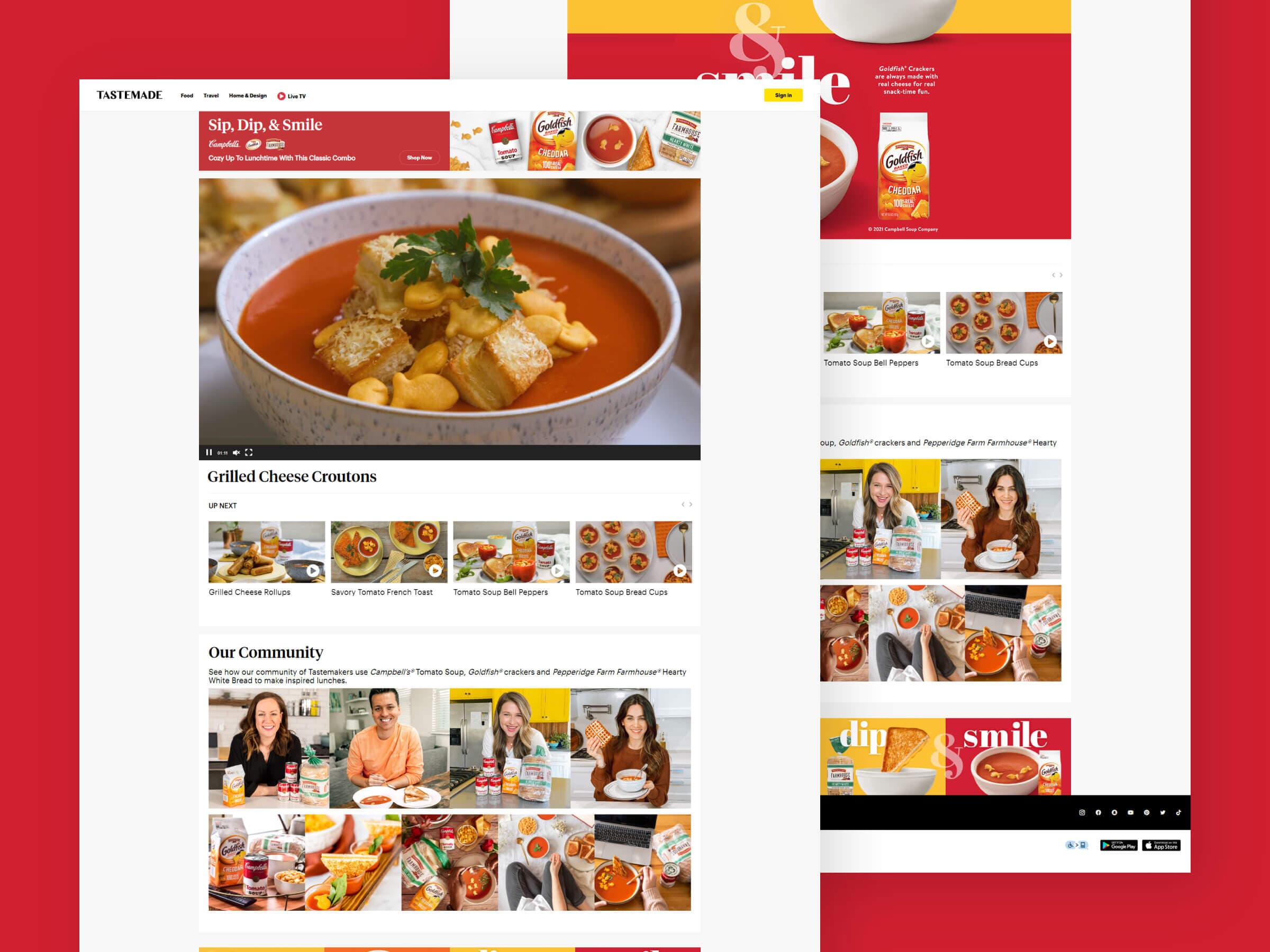 campbells-hero webpage design