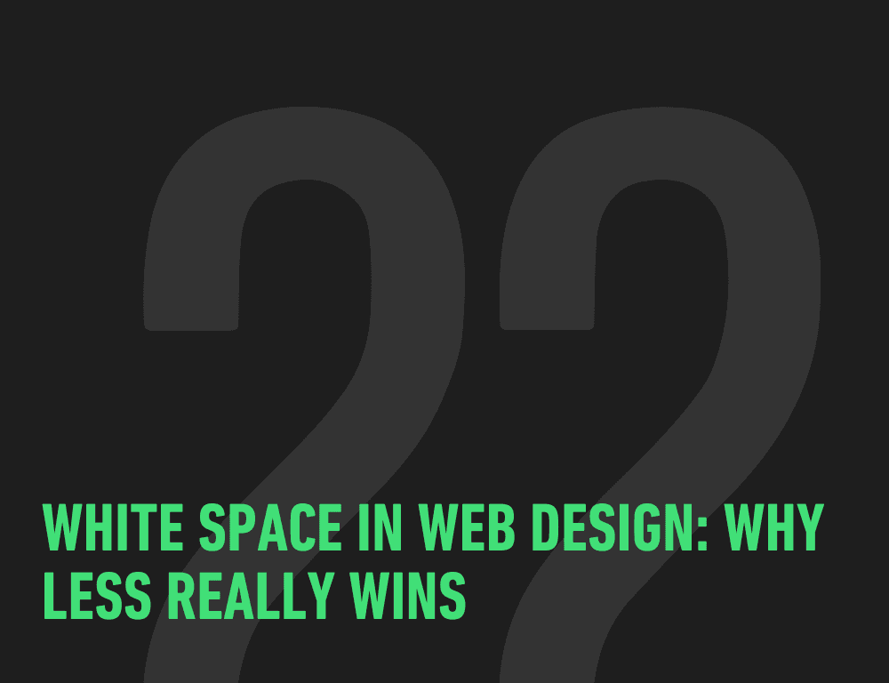 White Space in Web Design: Why Less Really Wins